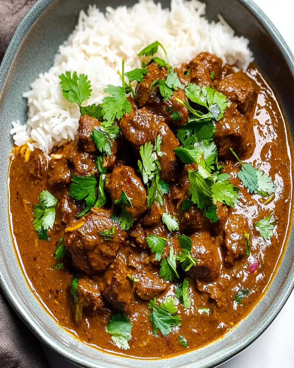 Easy Slow Cooker Beef Curry First Image First Image