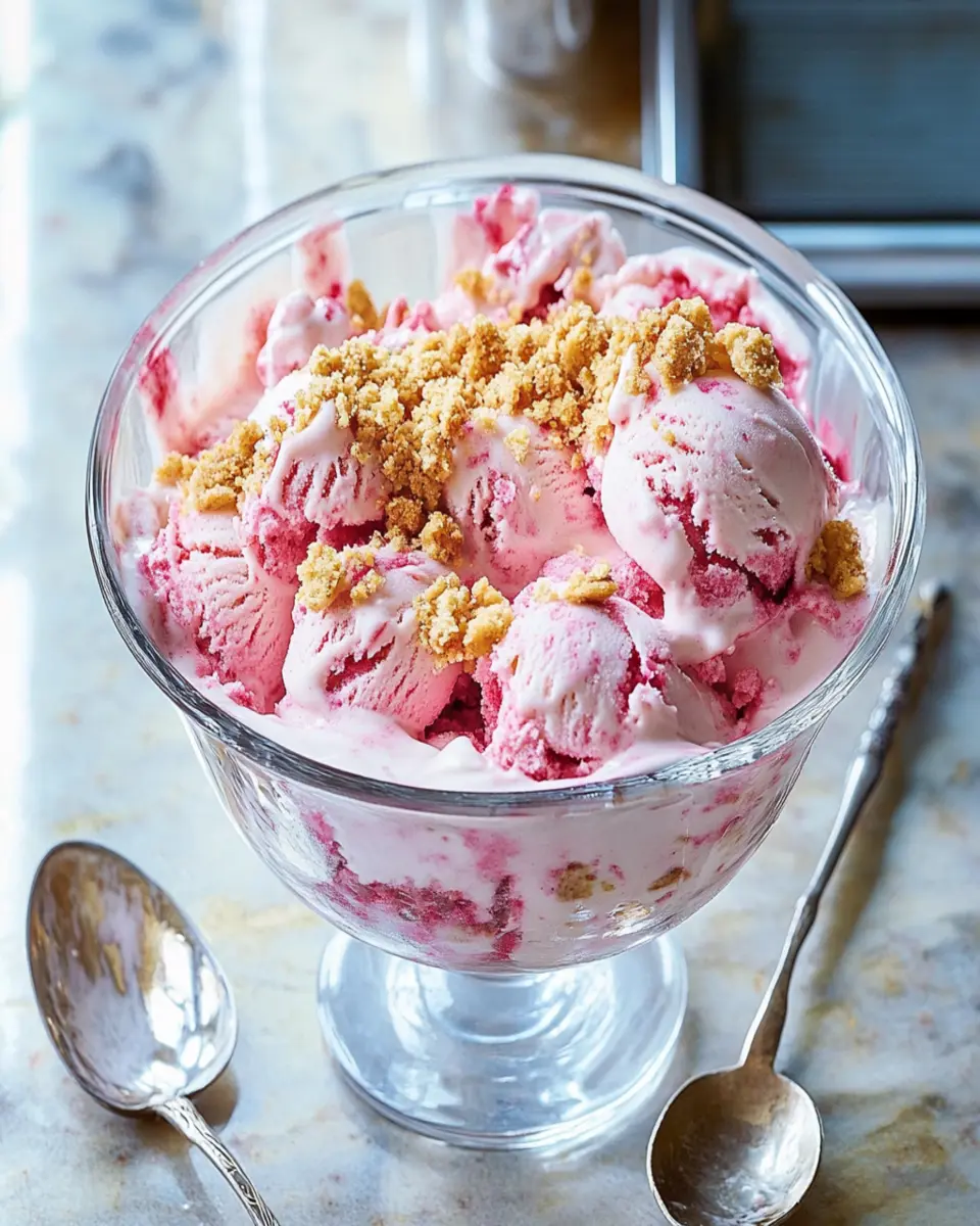 Rhubarb Crumble Ice Cream First Image First Image