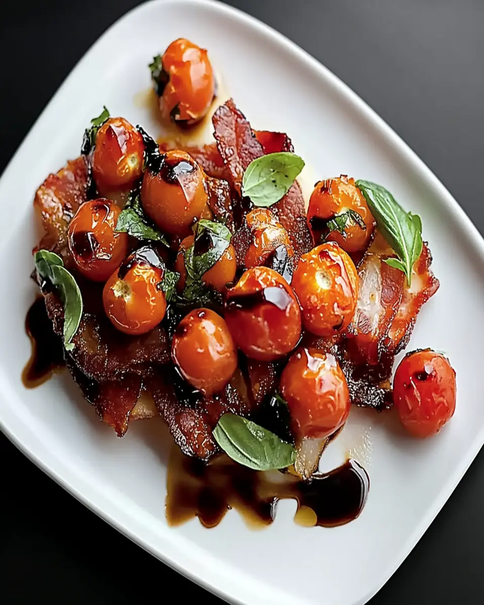 Burst Cherry Tomatoes and Pancetta First Image First Image