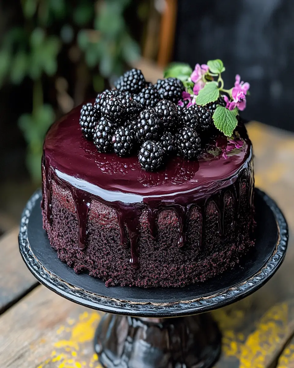 Blackberry Velvet Gothic Cake First Image First Image