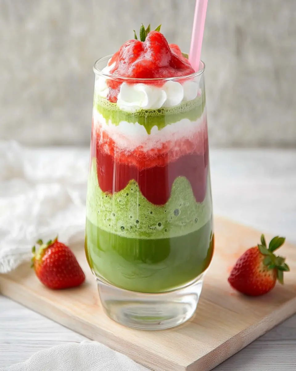 Iced Strawberry Matcha Latte First Image First Image