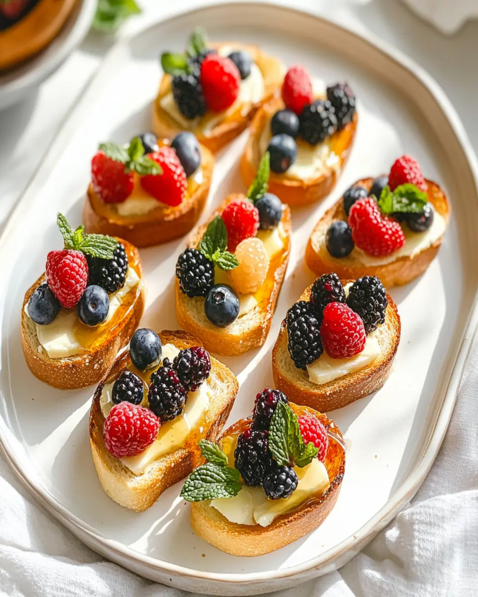 Berry Brie Crostini First Image First Image