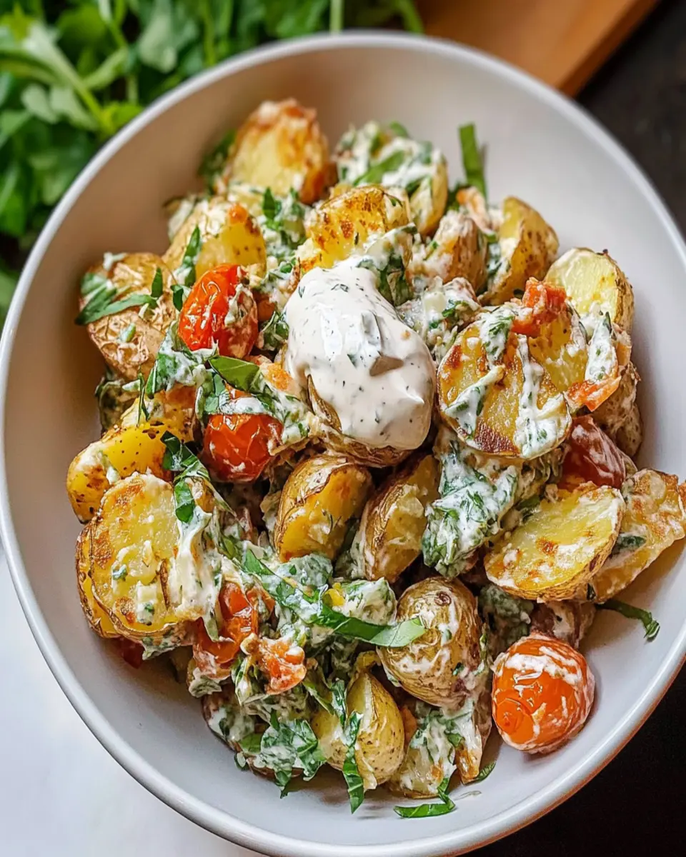Crispy Smashed Potato Salad First Image First Image
