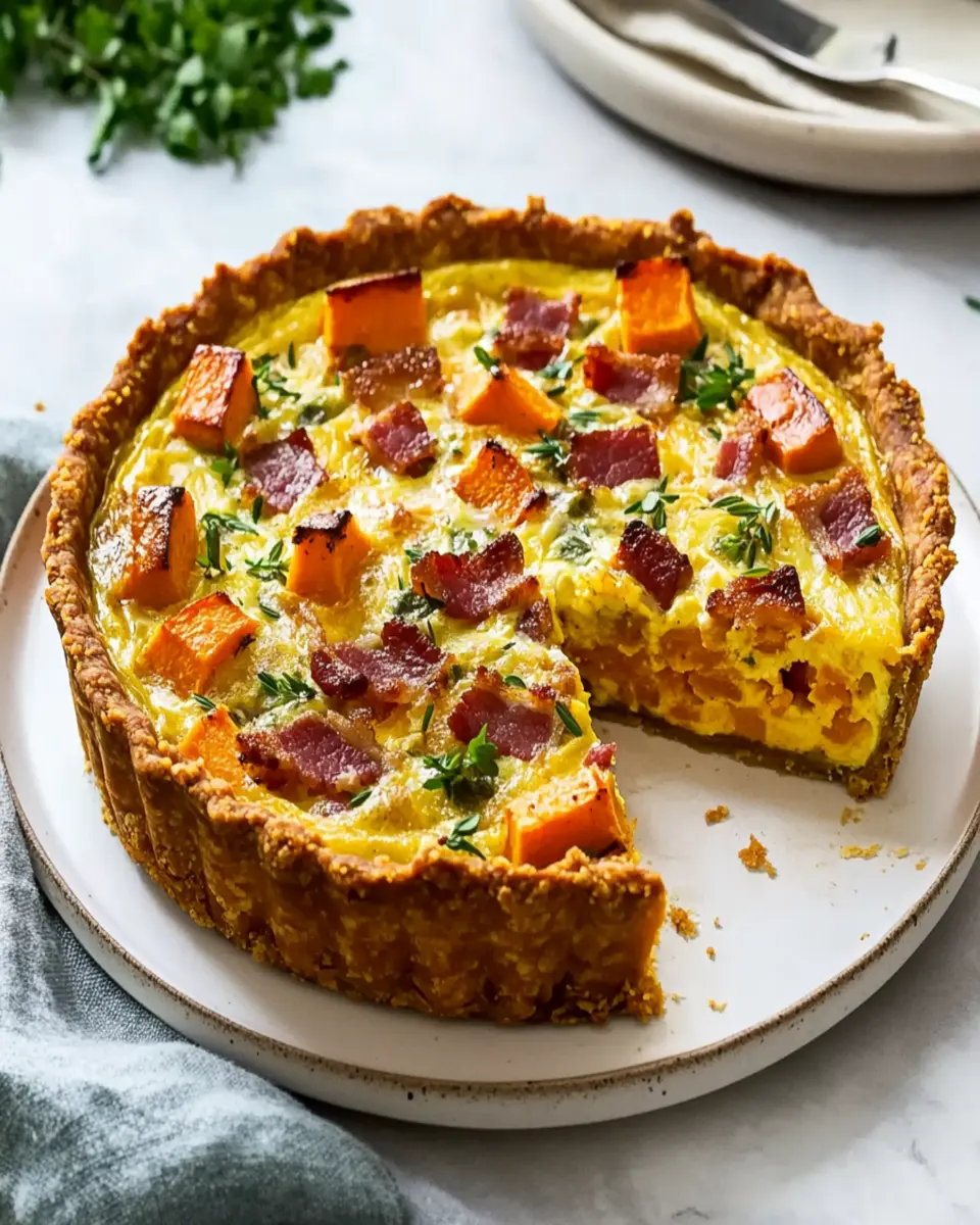 Sweet Potato Quiche Lorraine First Image First Image