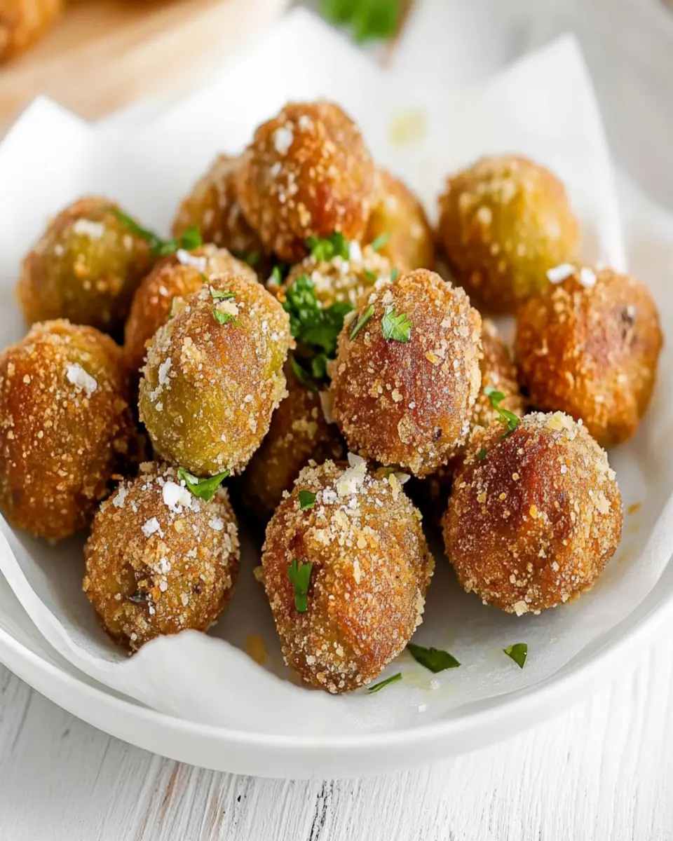 Sausage Stuffed Fried Olives First Image First Image