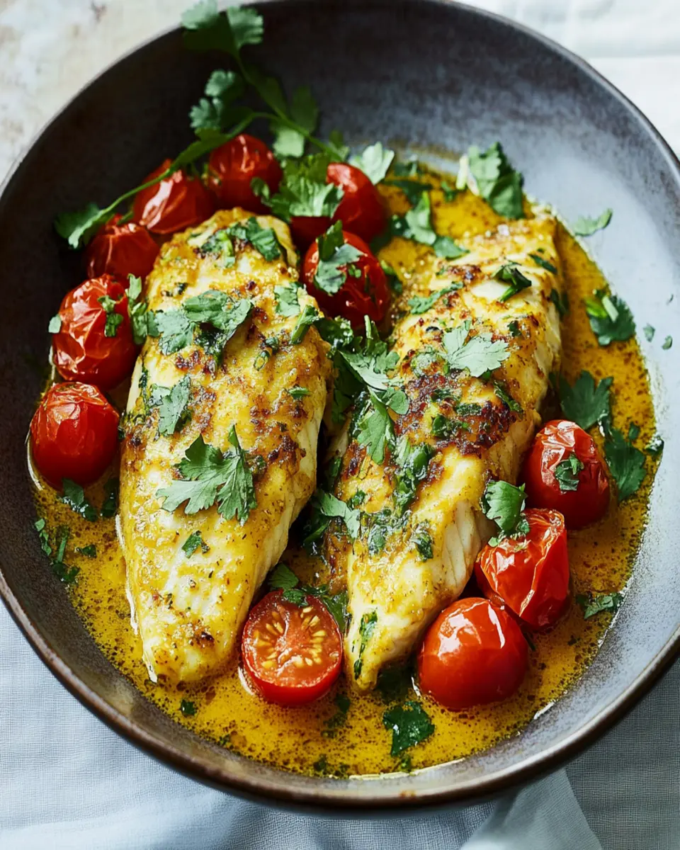 Coconut Fish and Tomato Bake First Image First Image