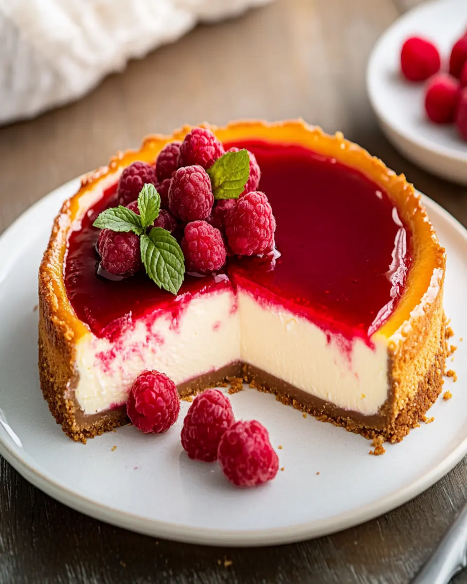 Raspberry Cheesecake First Image First Image