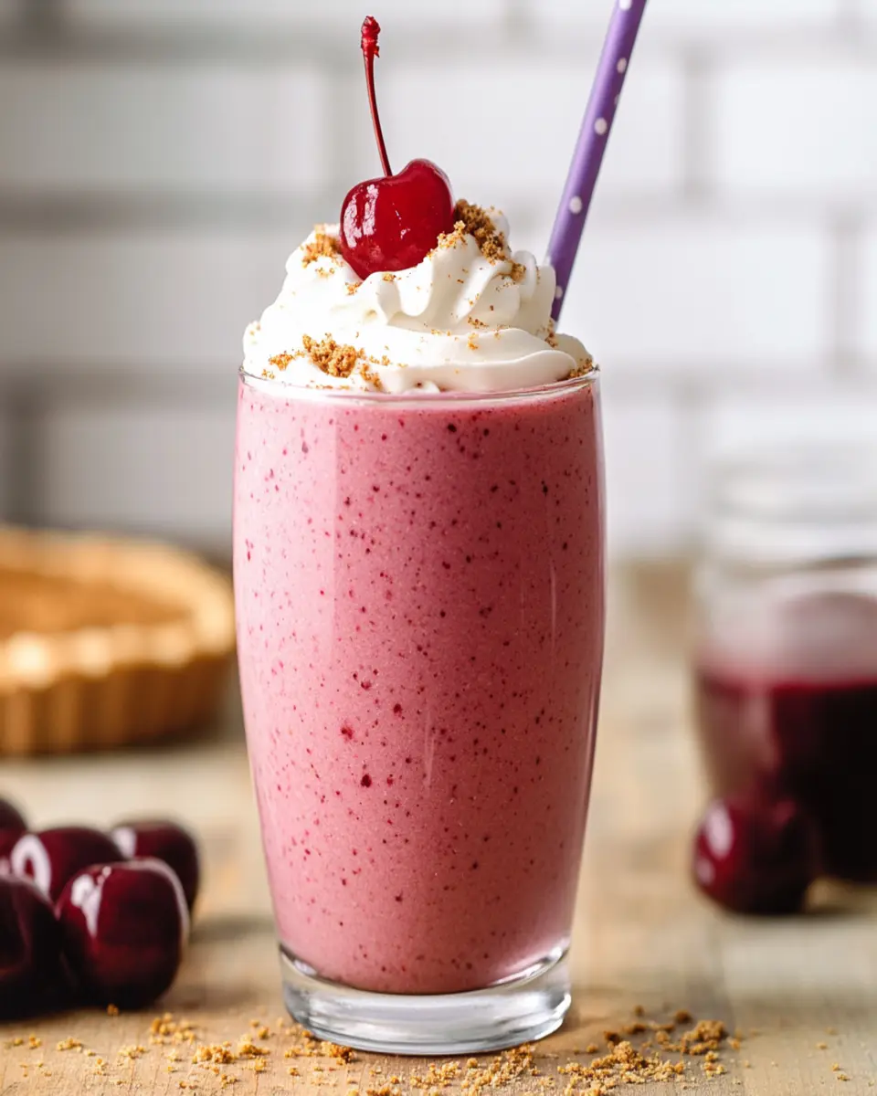 High Protein Cherry Pie Smoothie First Image First Image