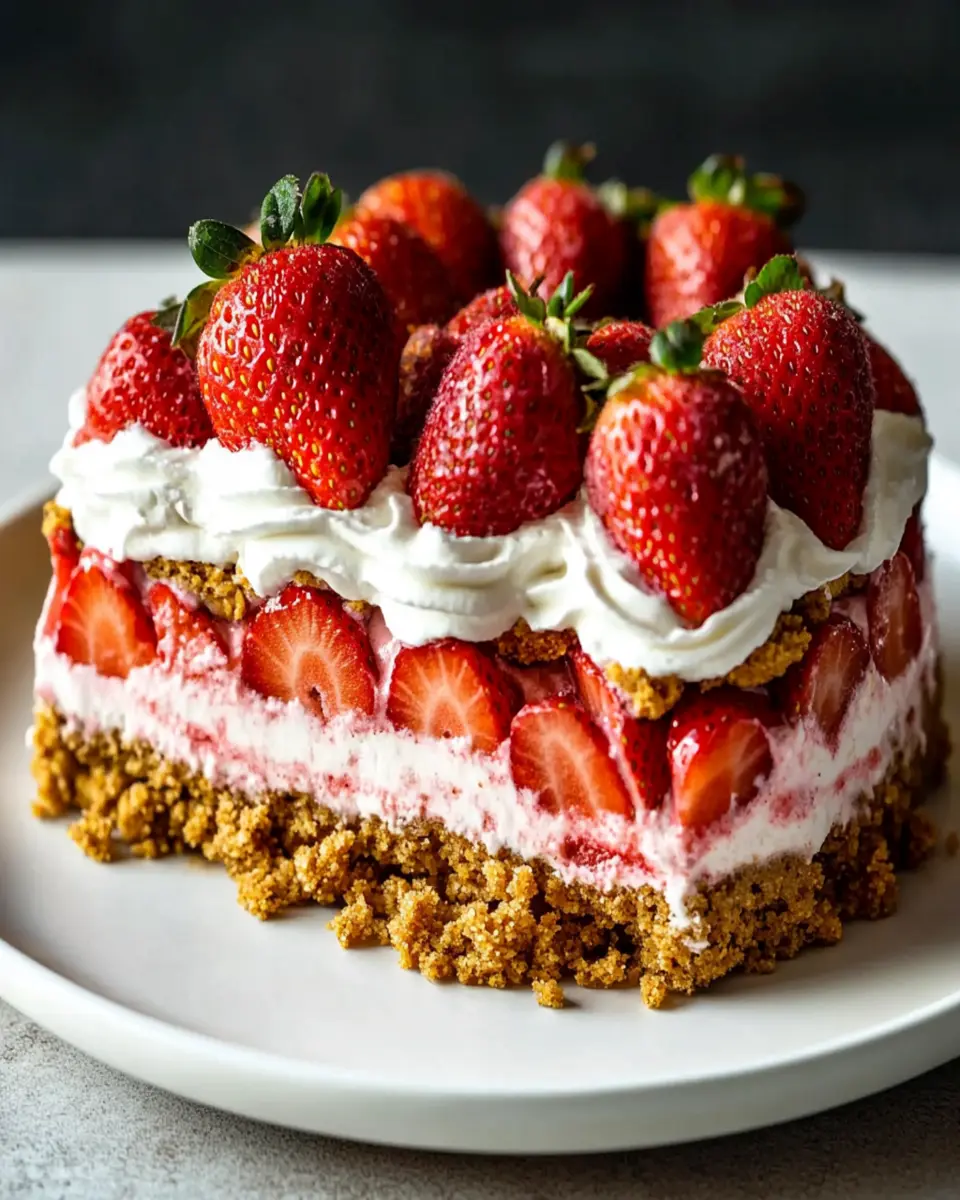 Strawberry Gingersnap Icebox Cake First Image First Image