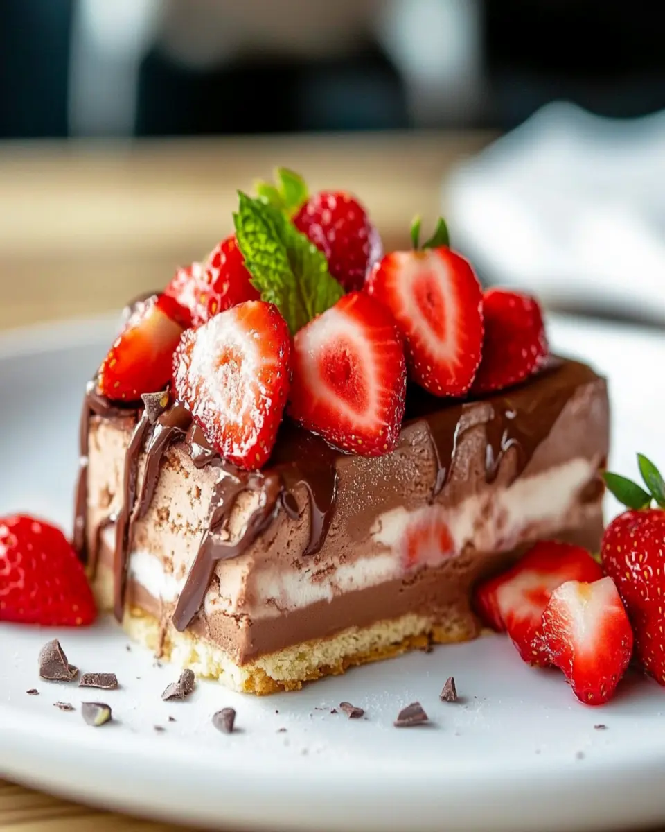 Strawberry Chocolate Semifreddo First Image First Image