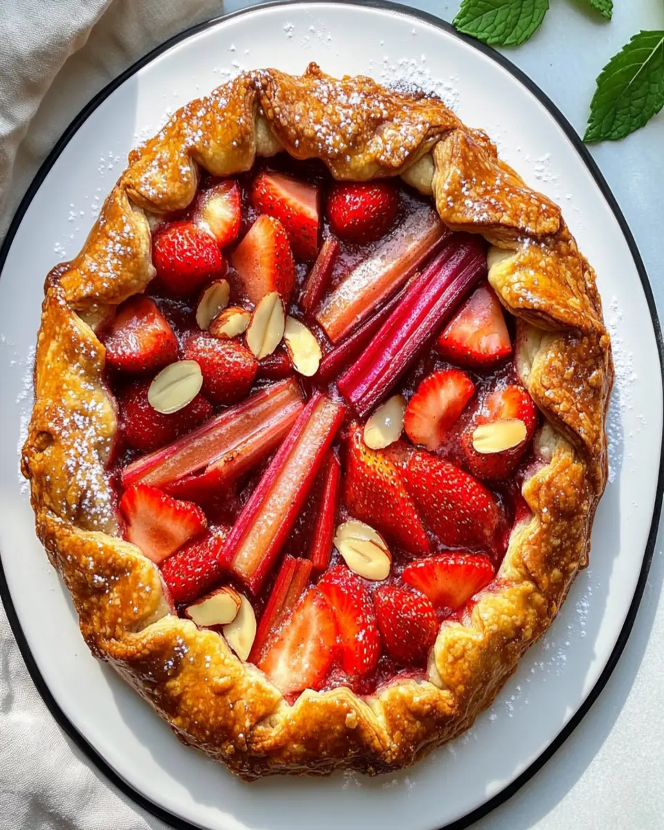 Strawberry Rhubarb Almond Galette First Image First Image