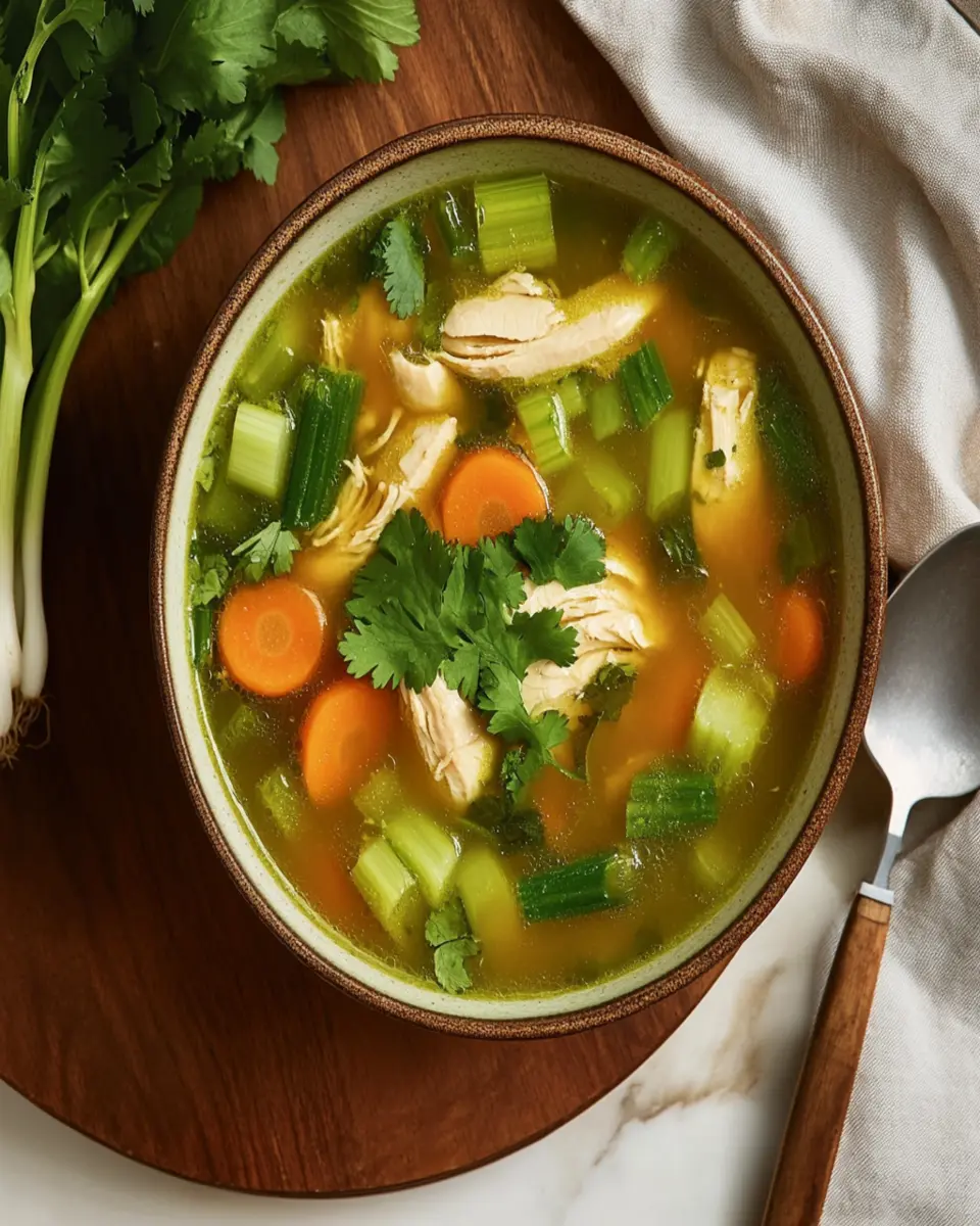 Anti-Inflammatory Pressure Cooker Ginger Chicken Soup First Image First Image