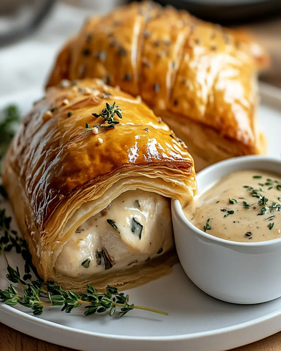 Chicken Wellington with Dijon Cream Sauce Delight First Image First Image
