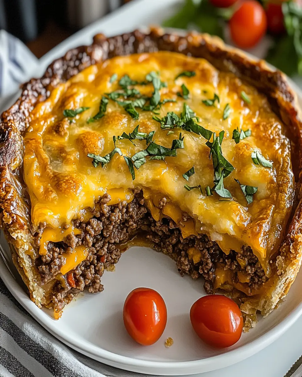 Impossible Cheeseburger Pie First Image First Image
