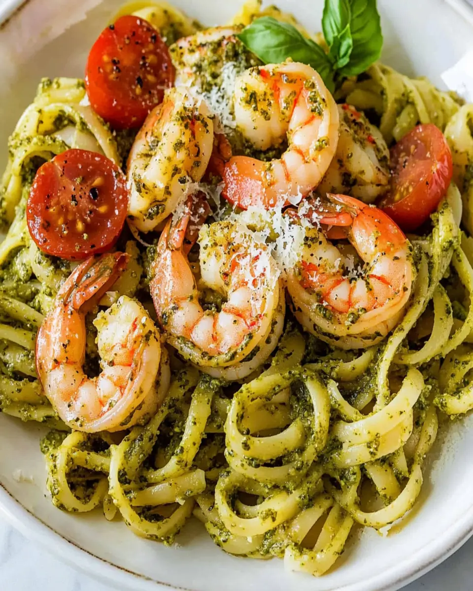 Shrimp Pesto Pasta First Image First Image