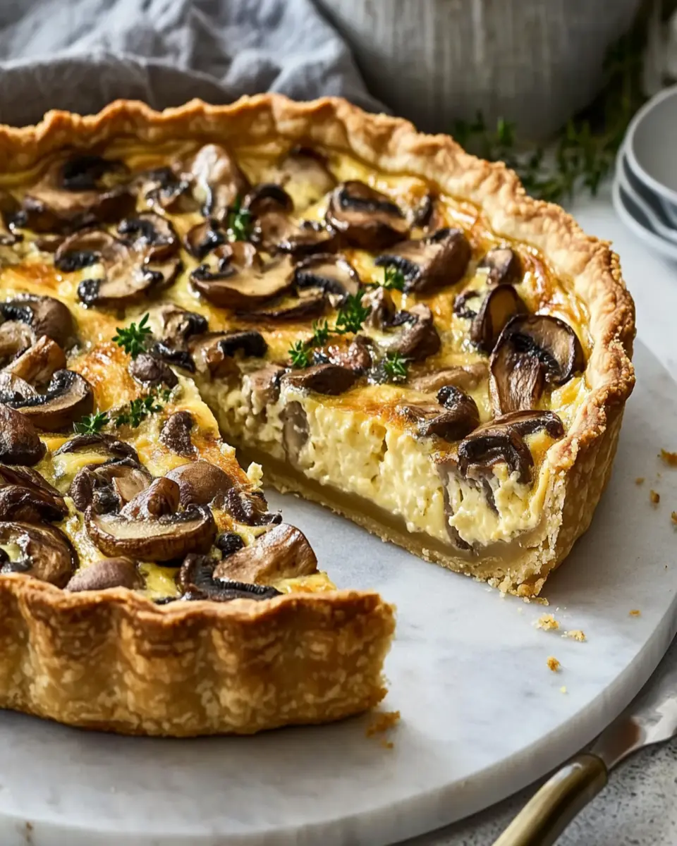 Over-the-Top Mushroom Quiche First Image First Image