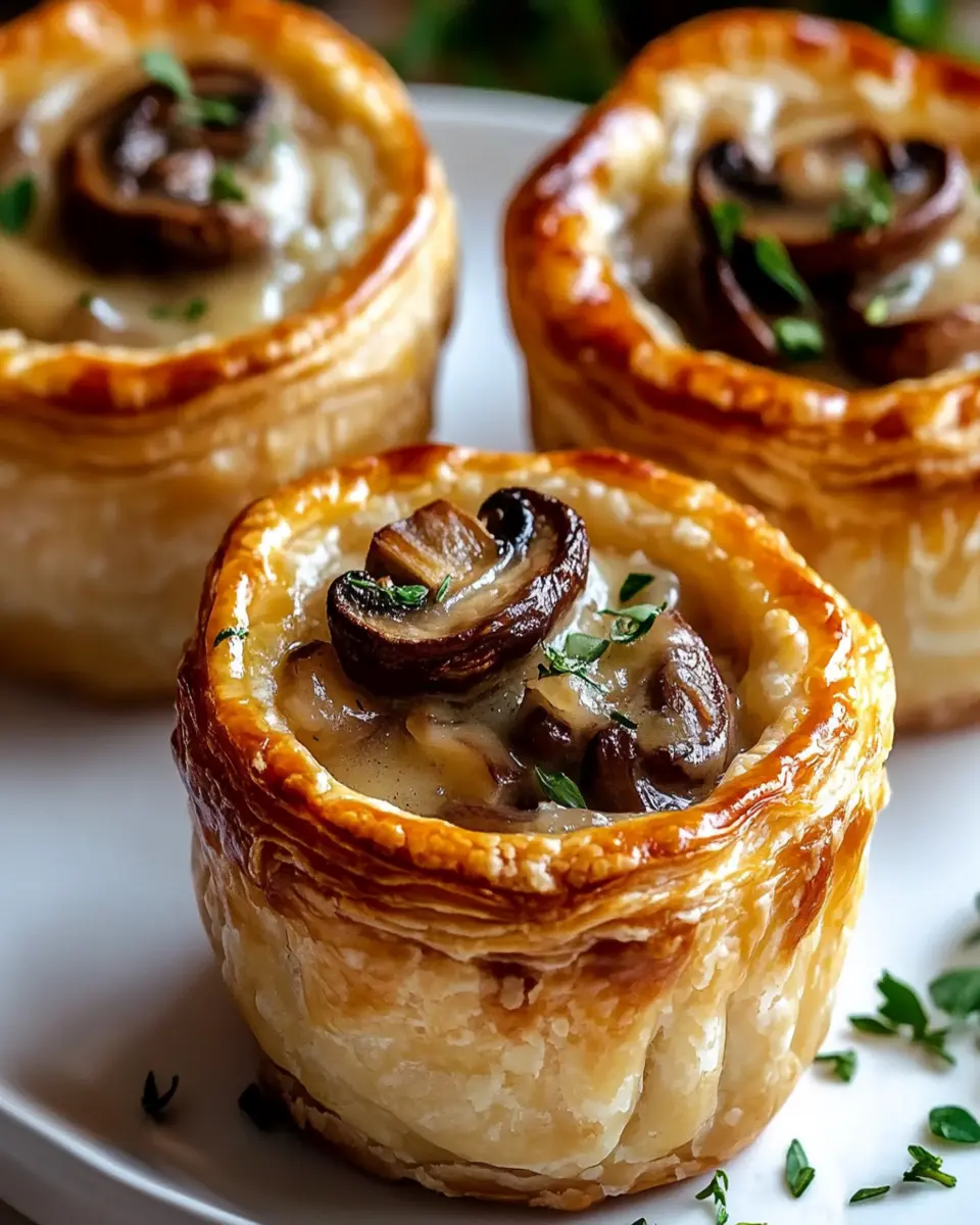 Mini Mushroom Gruyère Pot Pies First Image First Image