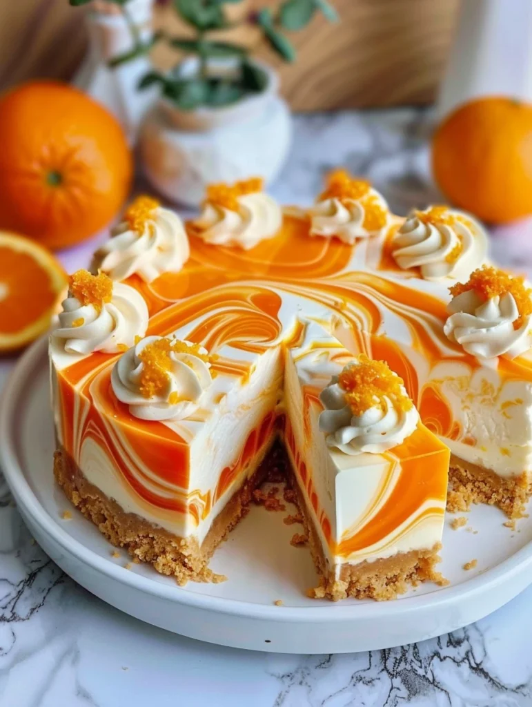 How to Make No-Bake Orange Creamsicle Cheesecake