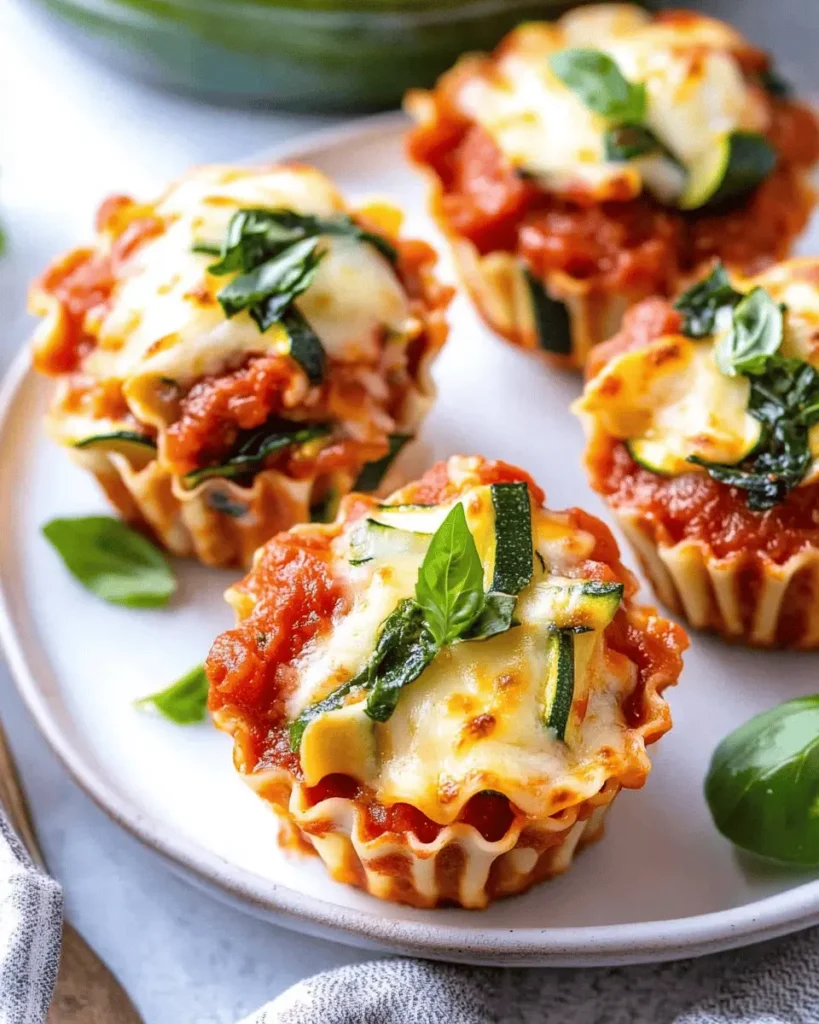 Super Easy Mini Vegetable Lasagna Cups First Image First Image
