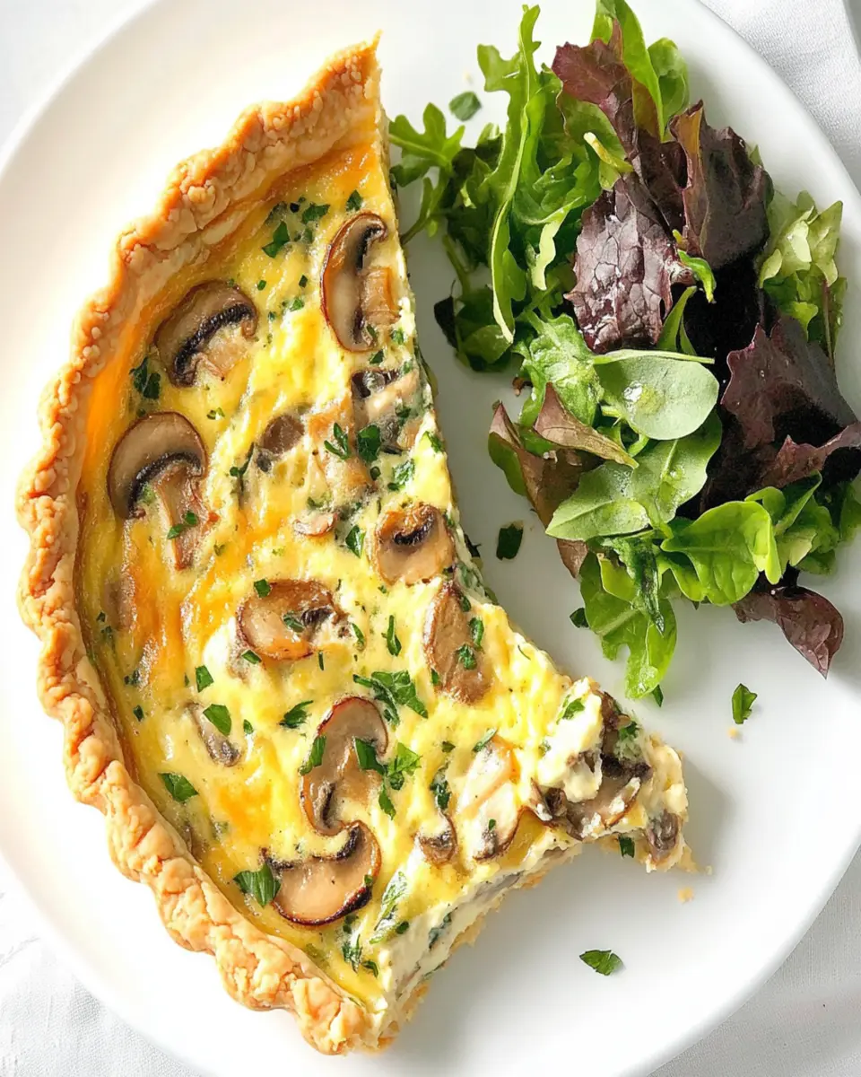 Mushroom-Gouda Quiche First Image First Image