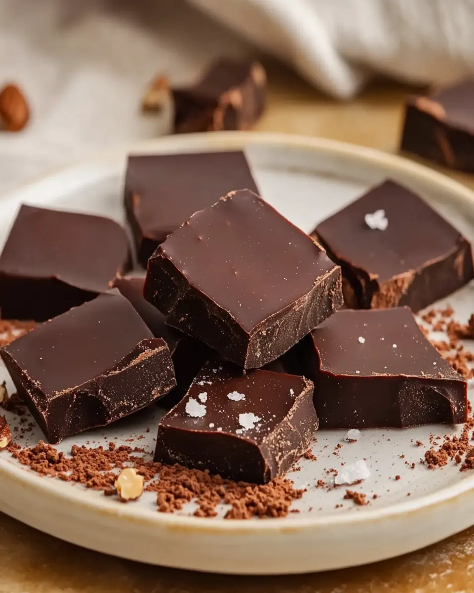 Homemade Melt-In-Your-Mouth Dark Chocolate First Image First Image