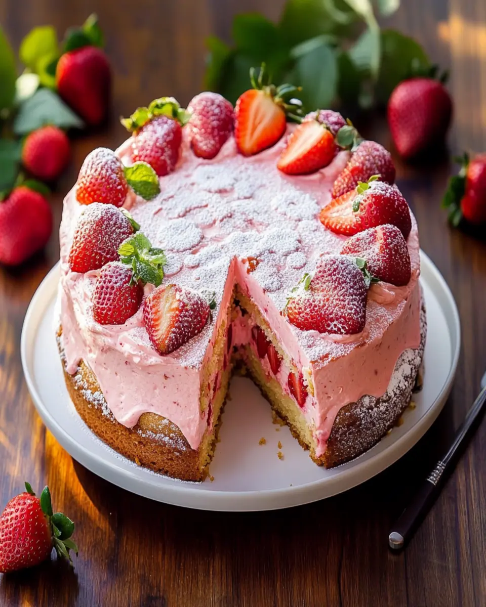 Strawberry Cake First Image First Image