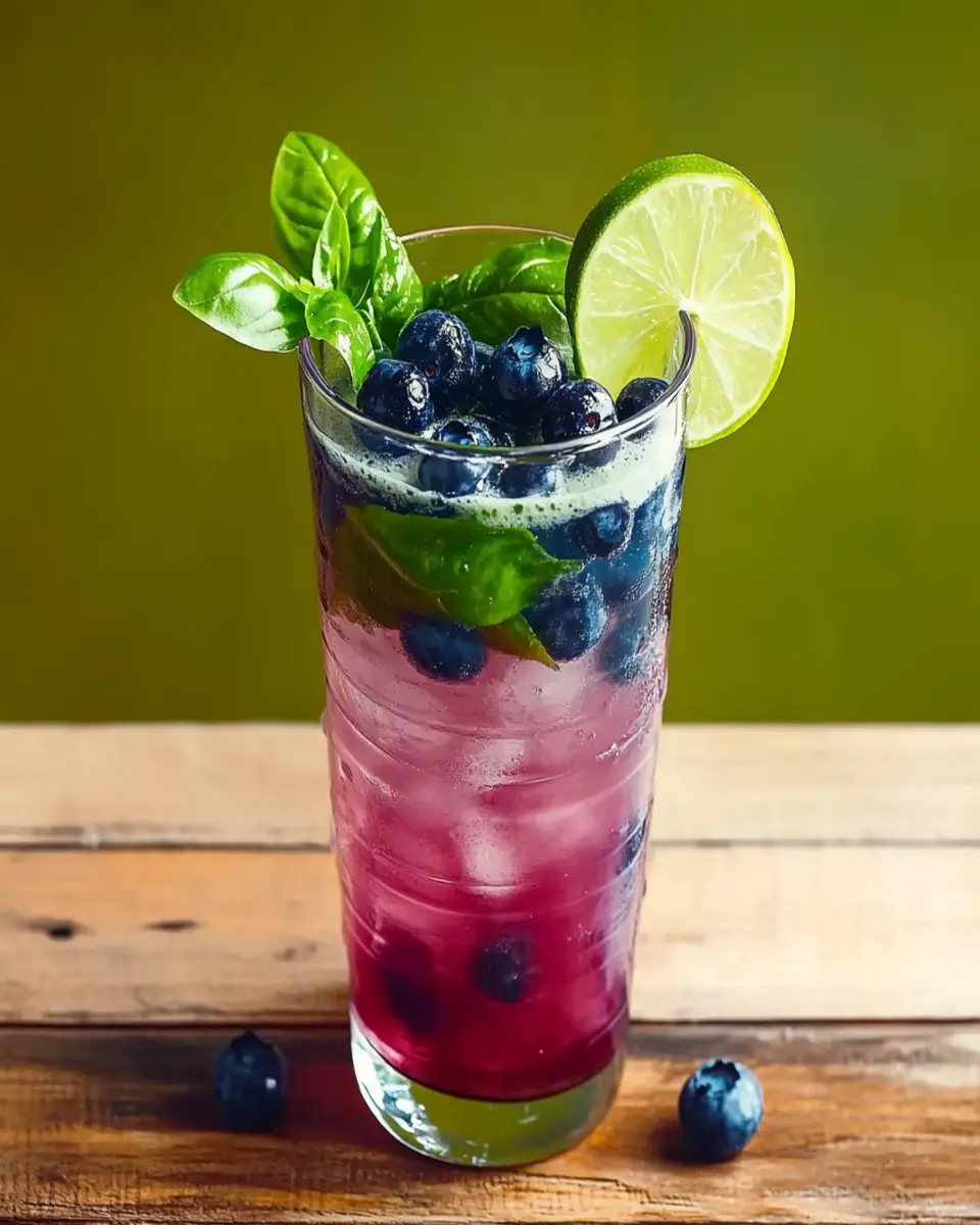 Basil-Blueberry Limeade First Image First Image