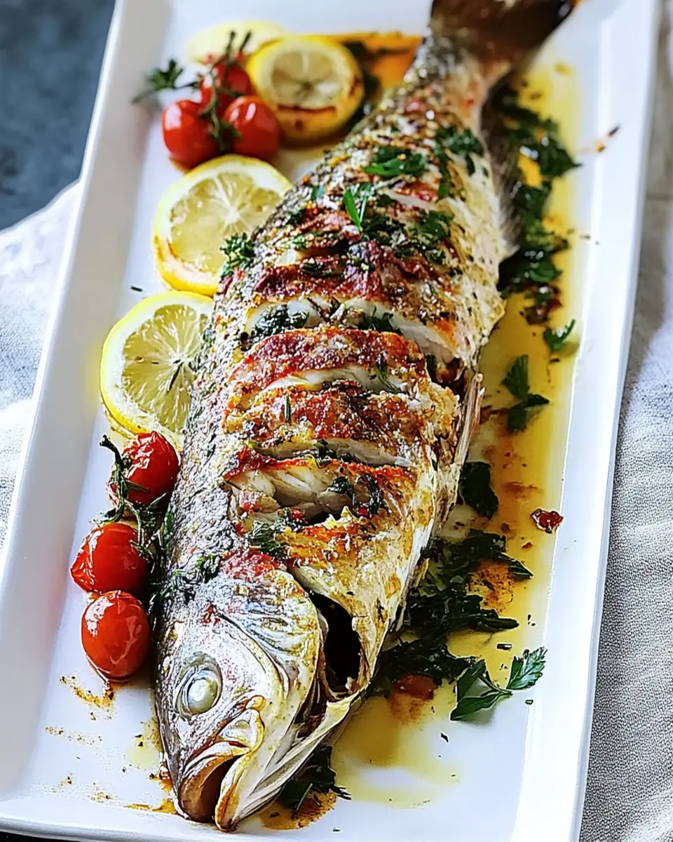 Whole Roast Fish with Lemon and Herbs First Image First Image