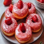 Baked Strawberry Donuts First Image First Image